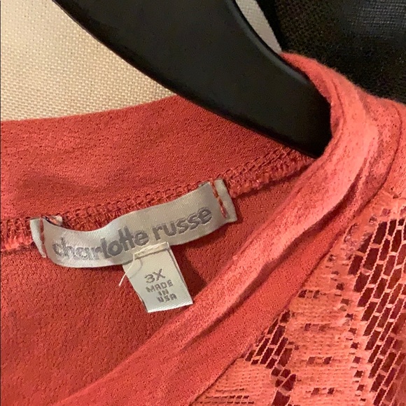 Orange lace blouse from Charlotte Russe - Picture 3 of 4